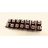 14 PCS TR-909 Pushbutton switch (RED LED )  SET for Step/Sequencer  SUITABLE : KHJ-11901