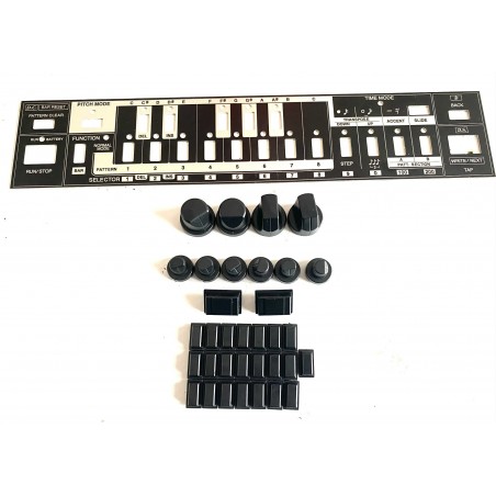 Roland TB-303 Switch Panel Replacement – Silver & Black | Restoration