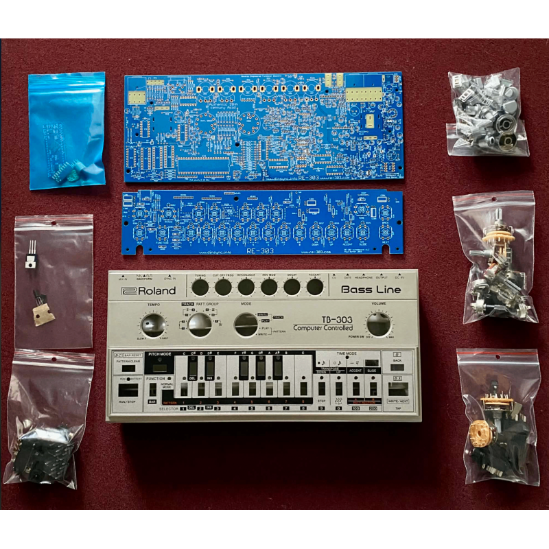 Dinsync  RE-303 Kit + Replica TB-303 case