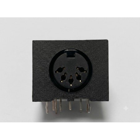 DIN jack, 5-pin with switch. This replacement DIN socket is Roland part number 13429706.  / TB-303 - MC-202